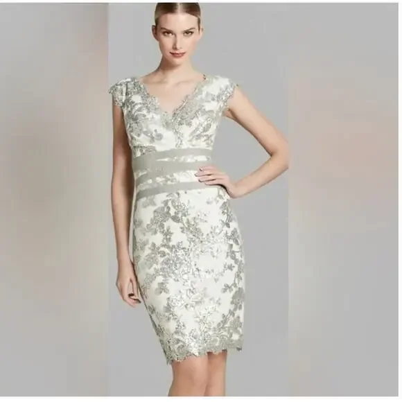 Tadashi Shoji | Dresses | Tadashi Shoji Embroidered Lace Sequin Vneck Dress Size 8 | Poshmark Tadashi Shoji | Dresses | Tadashi Shoji Embroidered Lace Sequin Vneck Dress Size 8 | Poshmark